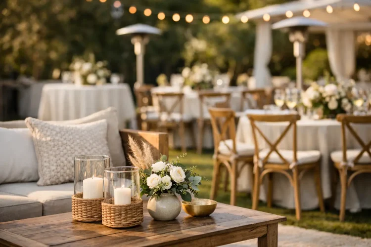 Alquiler de mobiliario para eventos bien resuelto