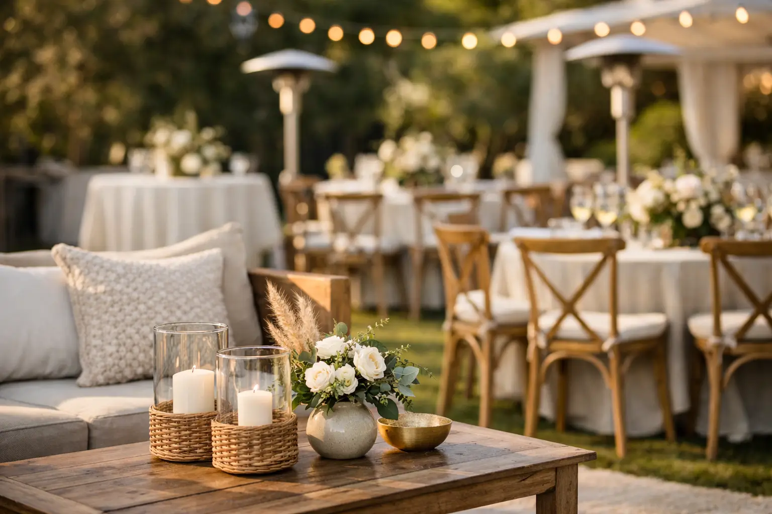 Alquiler de mobiliario para eventos bien resuelto