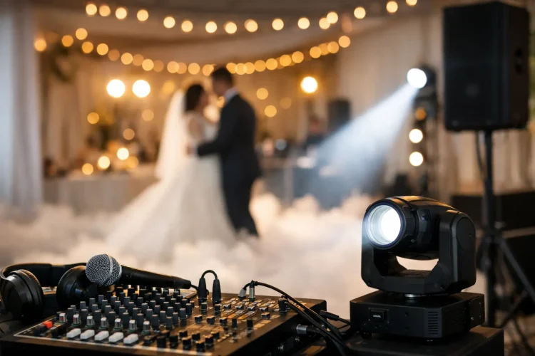 Audio e iluminación para bodas: qué contratar