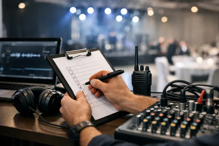 Checklist técnico para eventos sin fallas