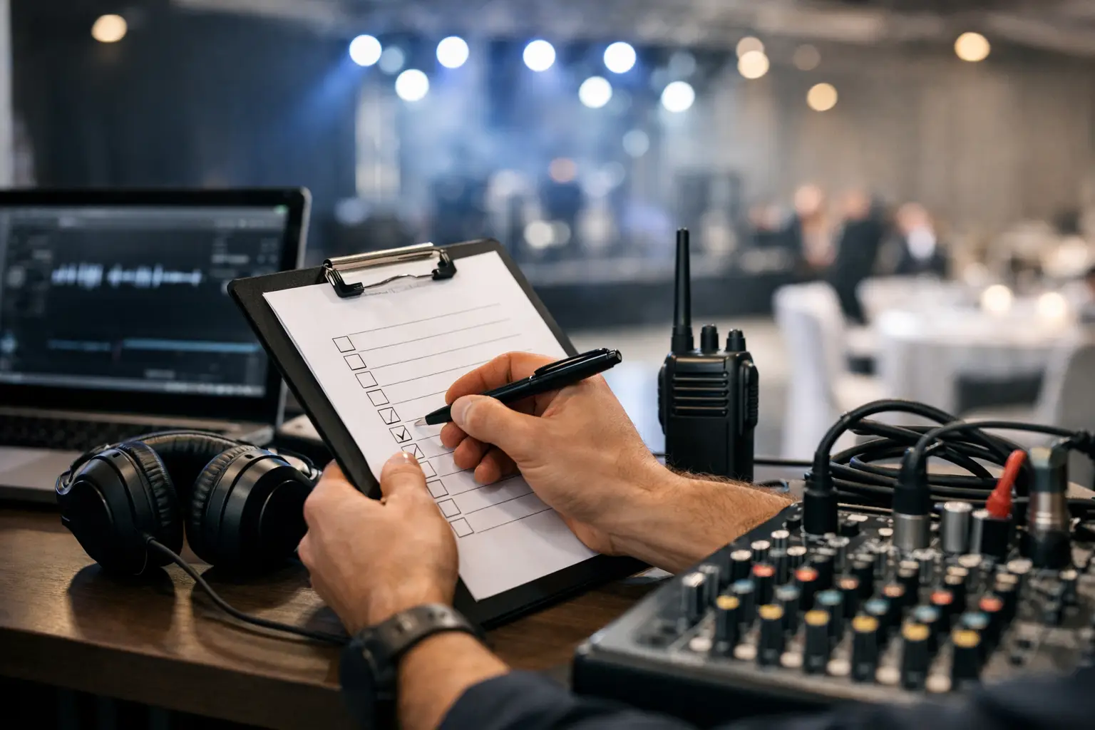 Checklist técnico para eventos sin fallas