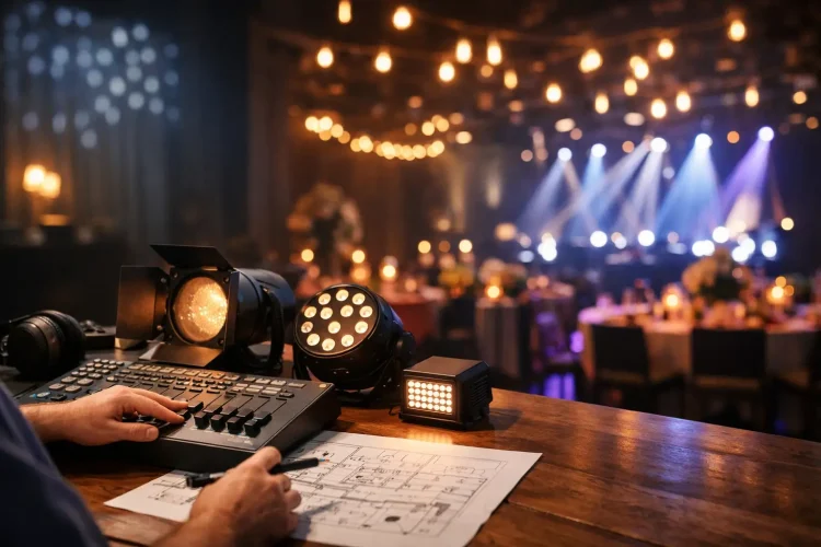 Tipos de iluminación para eventos y cómo elegir