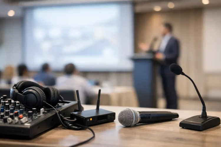 Guía de audio para conferencias sin fallas