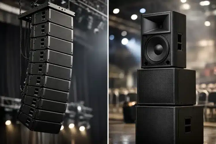 Sonido line array versus convencional, cuál elegir
