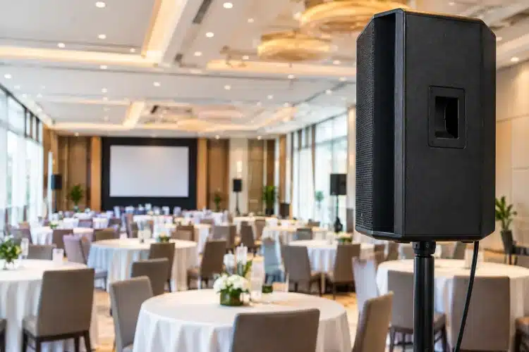 Acústica para salón de eventos sin mal sonido